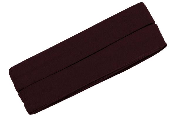 Oaki Doki Jersey Schrägband gefalzt 3m Coupon Tiefburgund